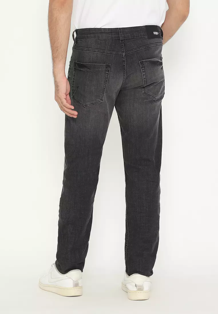 Celana Jeans Df Slim Fit Dark Grey
