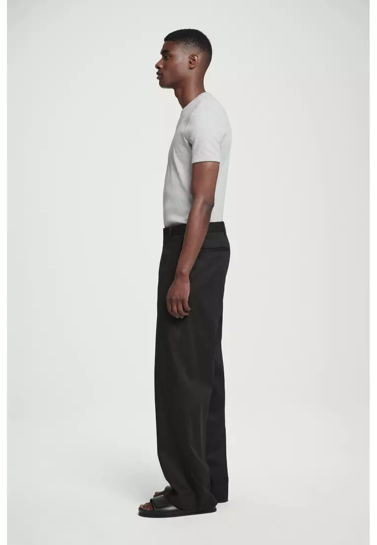 SLIM RIBBED COTTON T-SHIRT