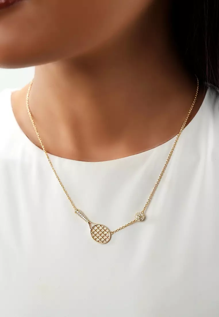 Court Charm Necklace in Vermeil Yellow Gold D/E-VVS/VS (0.50ct TDW)