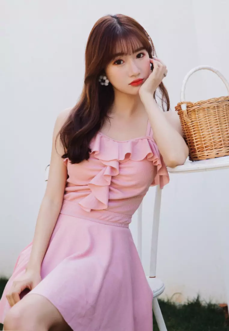 Casual sale dress pink