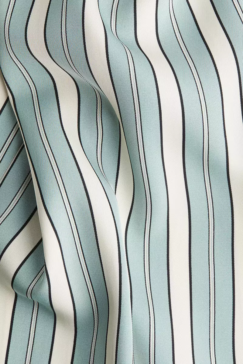 Drawstring twill trousers