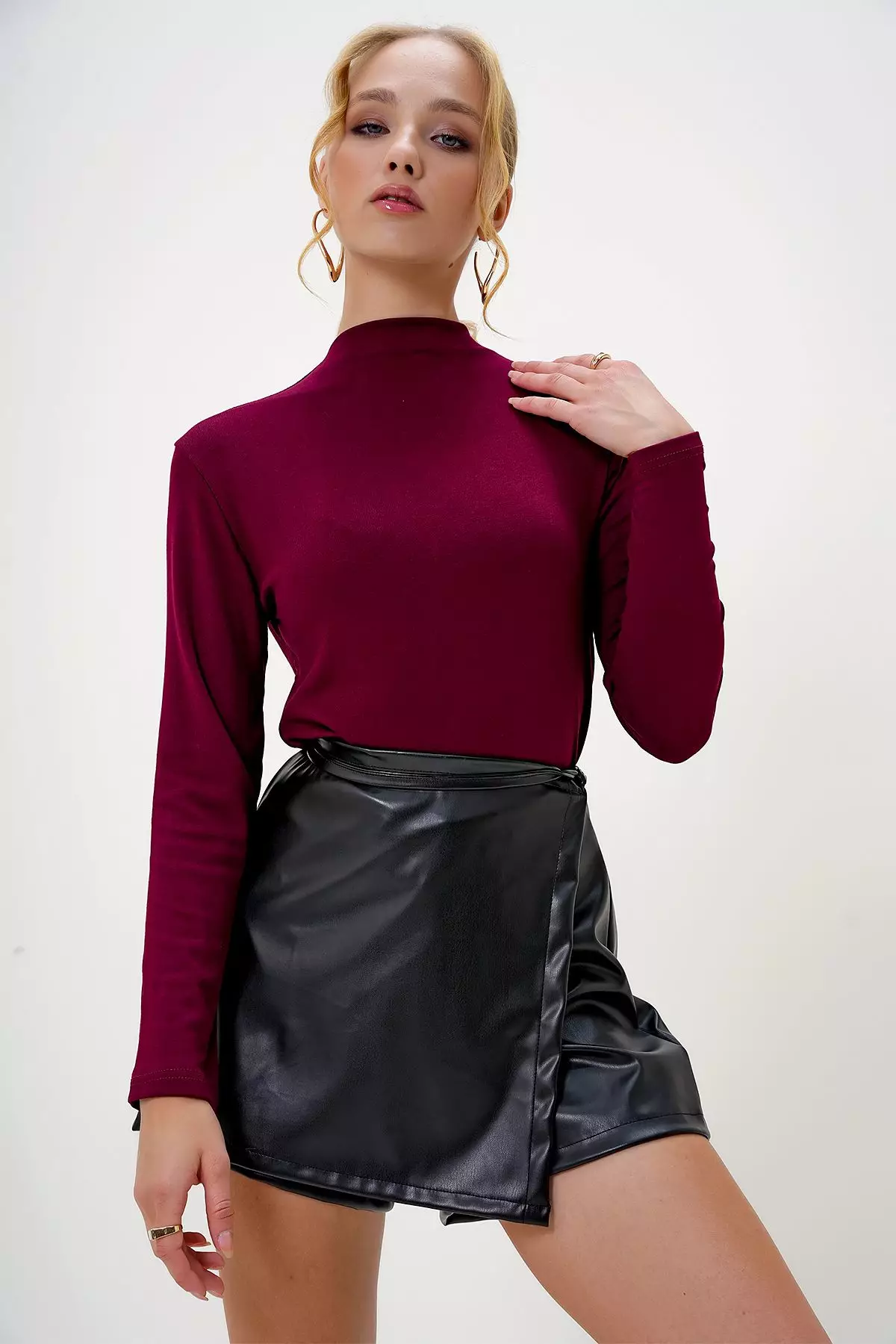 Mock Neck Top