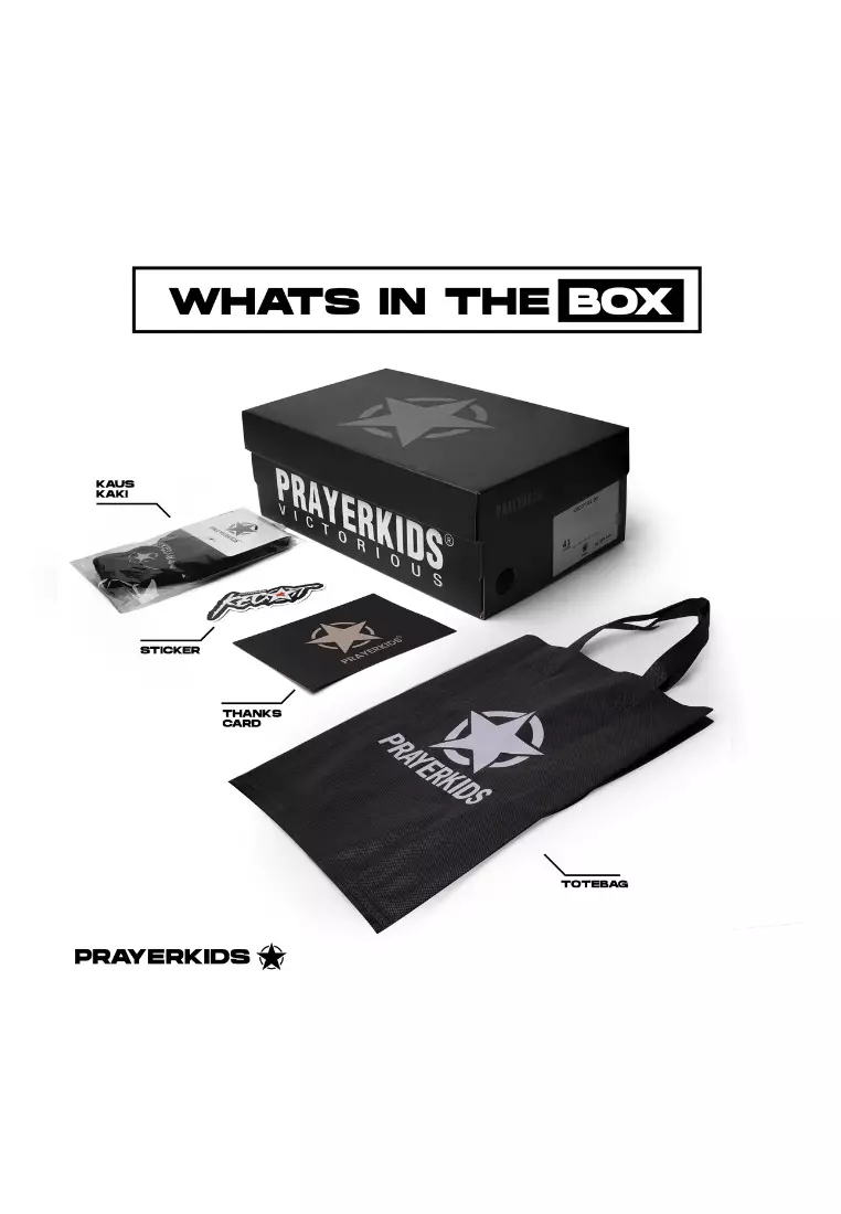 Prayer kids Sepatu Sneakers Pria Wanita Ora VL Black Cream - Unisex