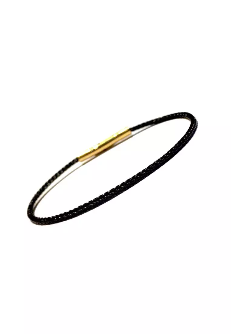 LITZ Steel Rope Bracelet 钢丝手绳 (2mm) BR04black