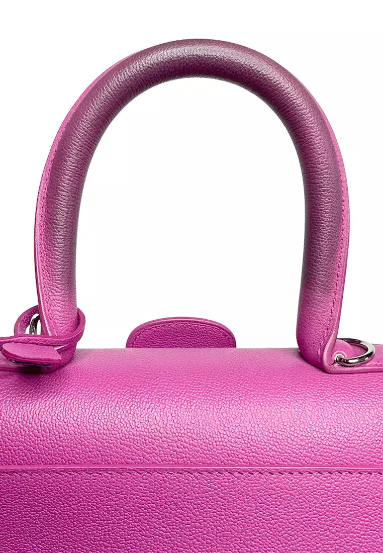 Tempête leather crossbody bag Delvaux Pink in Leather - 36815467