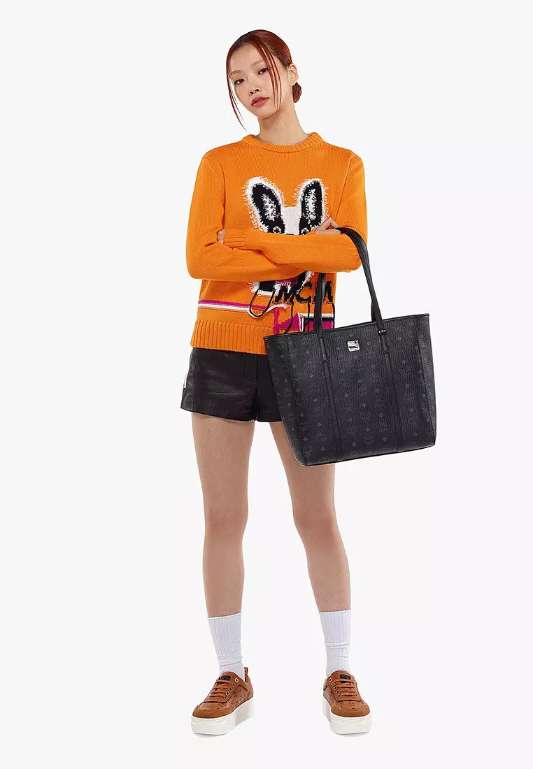 Aren Top-Zip Shopper in Visetos