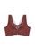 ZITIQUE red Women's 3/4 Cup Front Buckle Thin Pad Bra - Dark Red 29FDCUS30BA87BGS_1