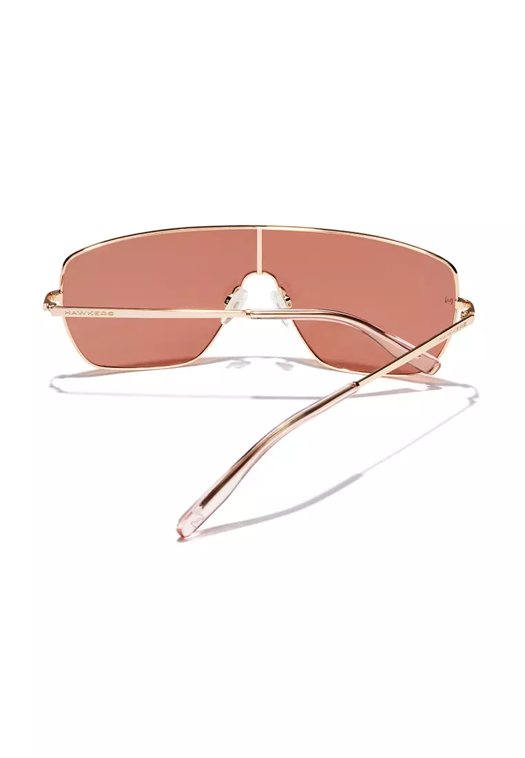 HAWKERS Light Gold Nude Eclipsa Sunglasses For Men And Women, Unisex. Official Product Designed In Spain