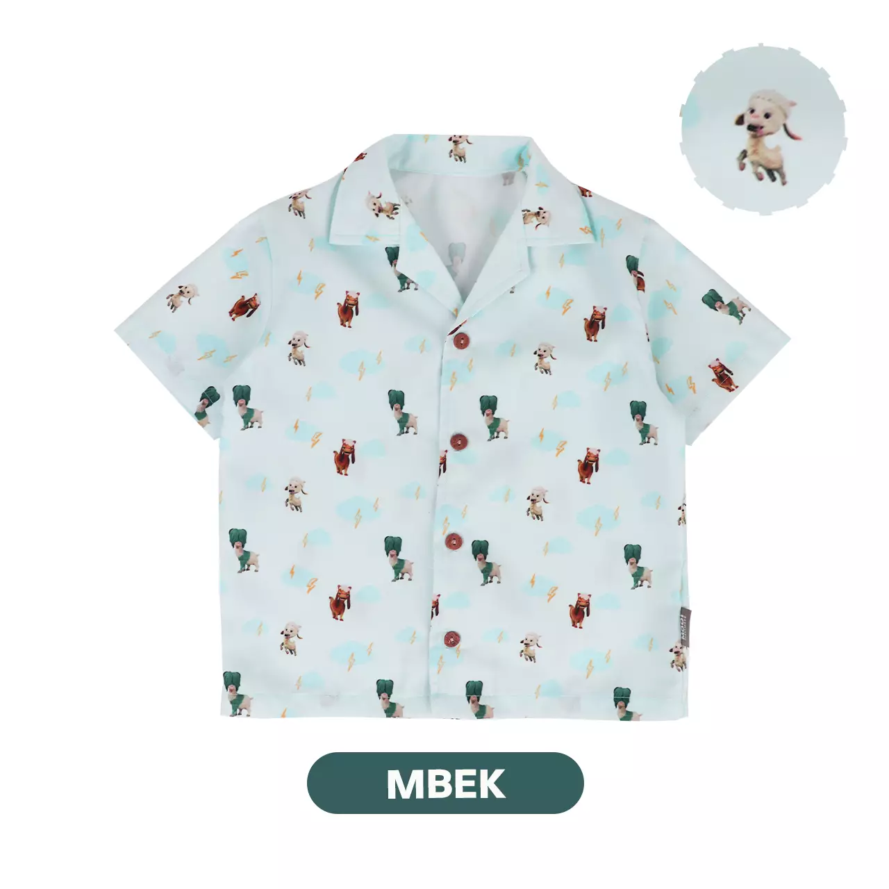 Mooi x Jumbo Kemeja Anak Laki - Laki Printed Shirt - Mbek