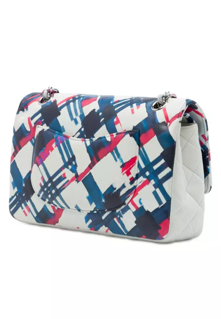Pre-Loved Chanel Medium Classic Airlines Printed Lambskin Double Flap