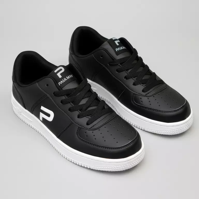 PAULMAY - Sepatu Sneakers Pria Denver - Black White