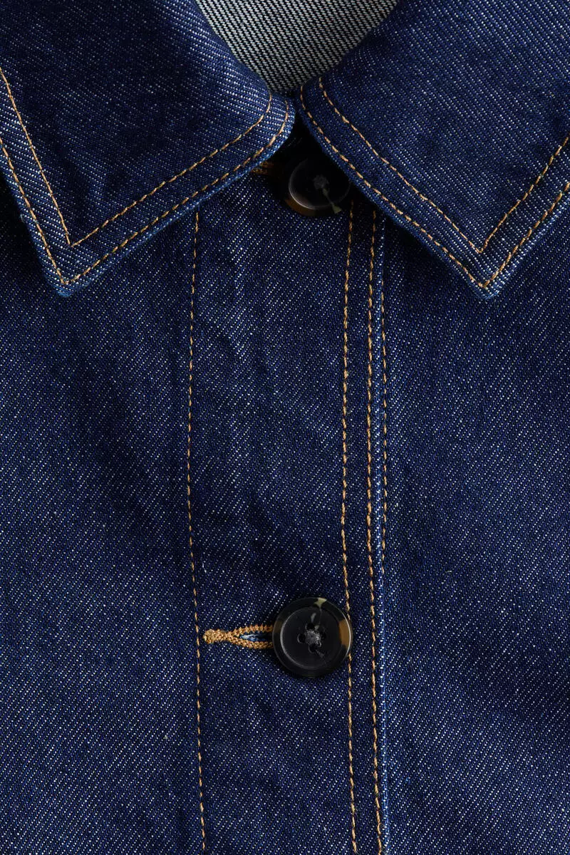 Denim shacket