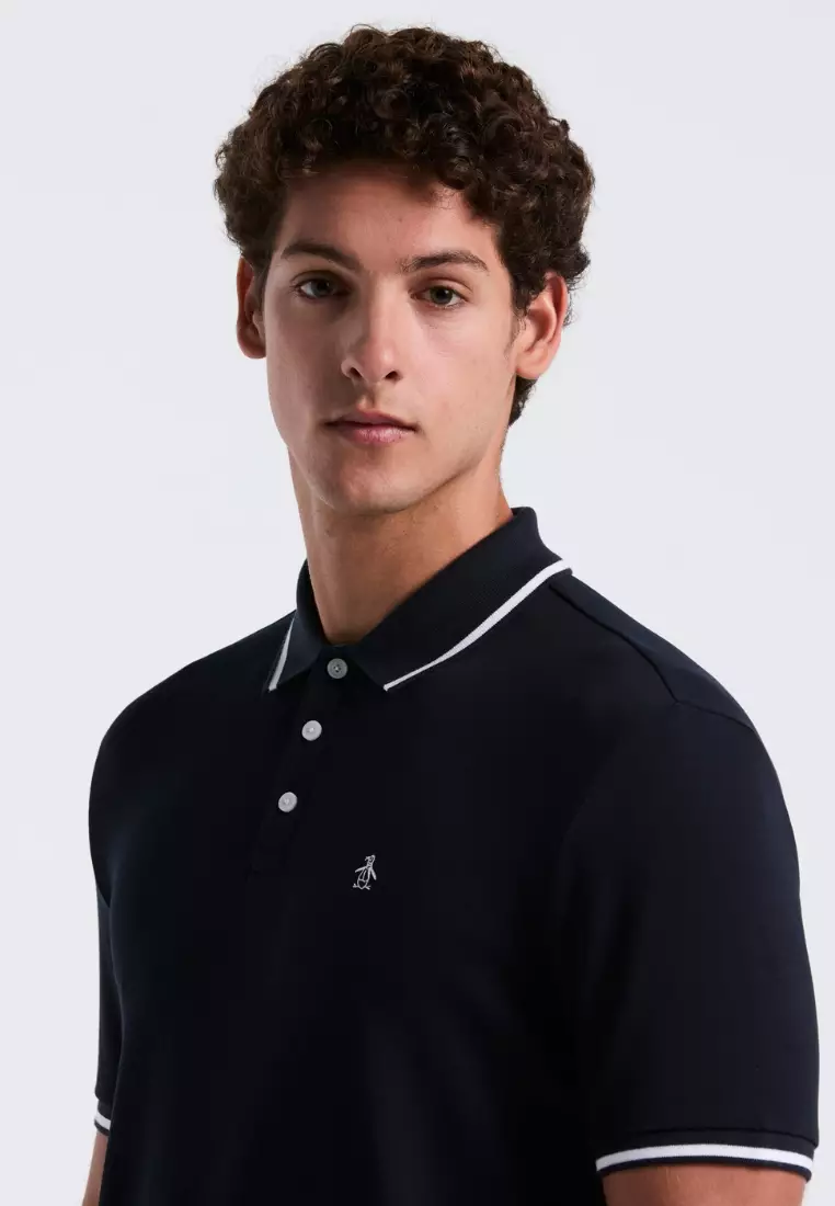 Cotton Interlock Tipped Polo