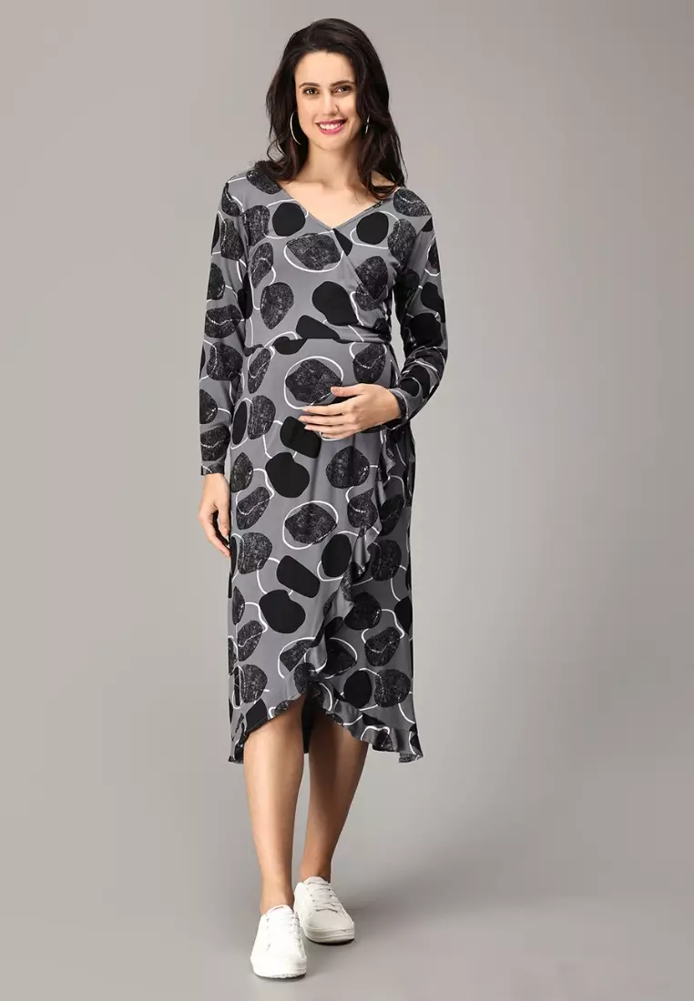 Pret-A-Potion Wrap Maternity And Nursing Dress