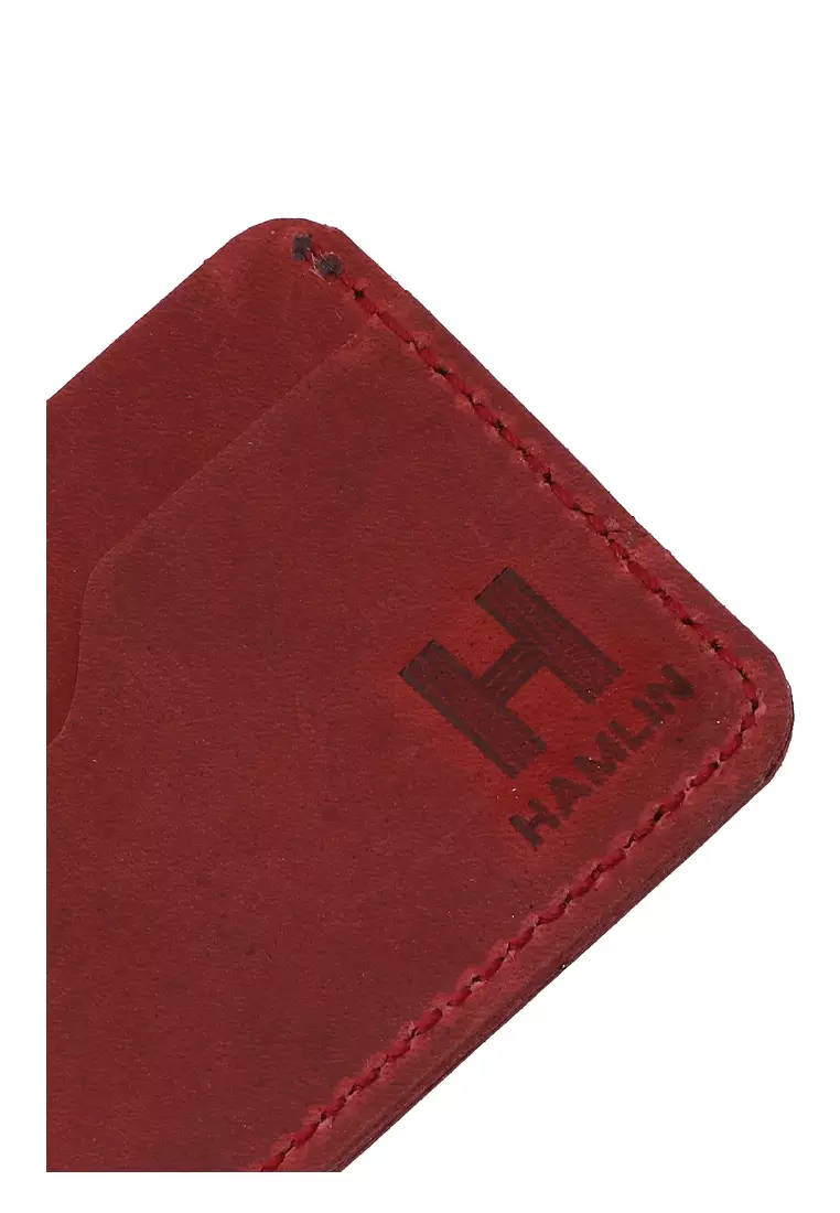 Zackly Card Wallet Slim Many Slot Handmade Material Genuine Leather 023 ORIGINAL - Red