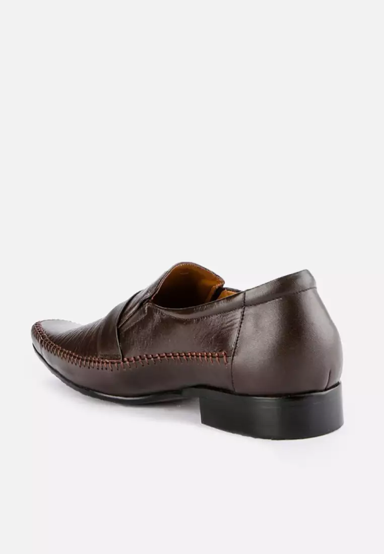 Albert Men Formal Shoes Slip On with Metal Buckle