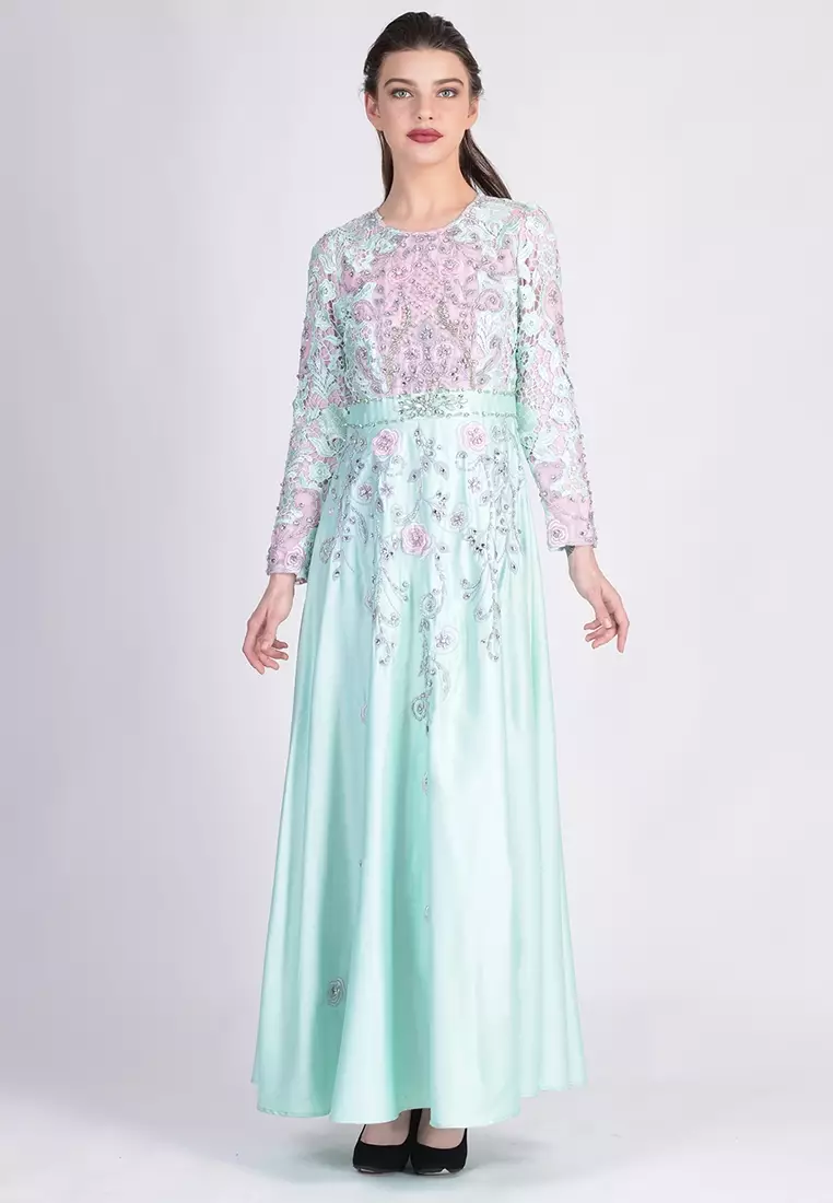 Bibiq Gamis Brokat Satin