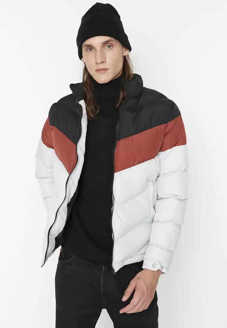 Chevron Puffer Jacket