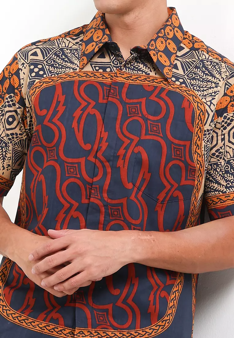 Hem Body Fit Batik Parang Kawung