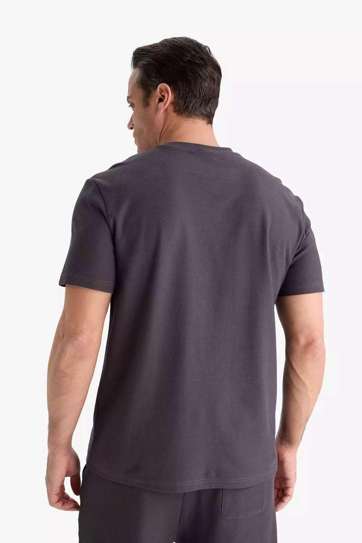 100% Cotton Regular Fit Crew Neck Short Sleeve Heavy Fabric T-Shirt E2589Ax25Sm