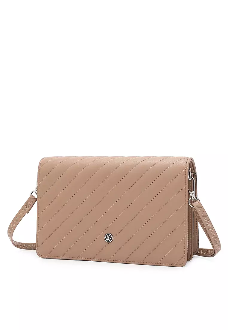 Women's Shoulder Sling Bag / Crossbody Bag - Khaki
