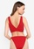 Public Desire red High Apex Fixed Ribbed Bikini Top 2EE4AUS583D058GS_2