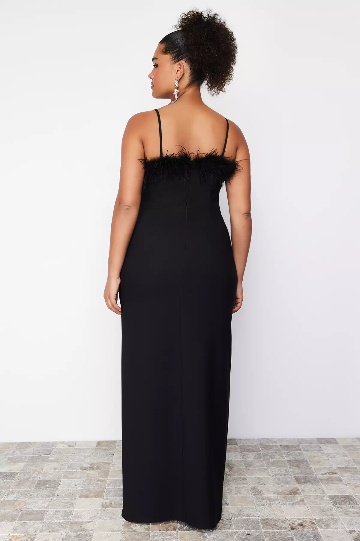 Plus Size Slit Maxi Dress