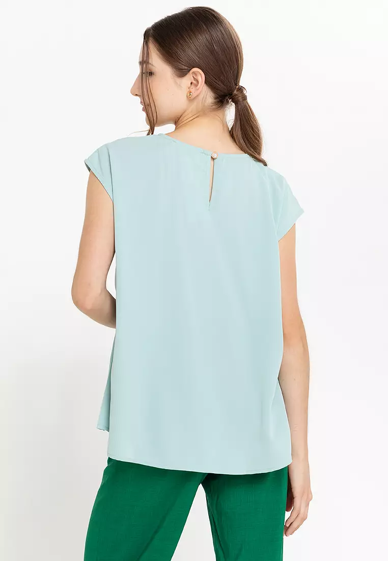 Carone Embroidery Hem Filipiniana Blouse