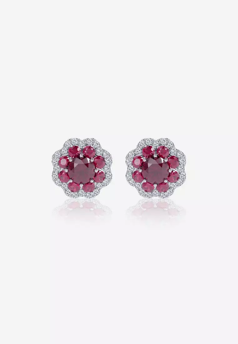 Real ruby earings on sale