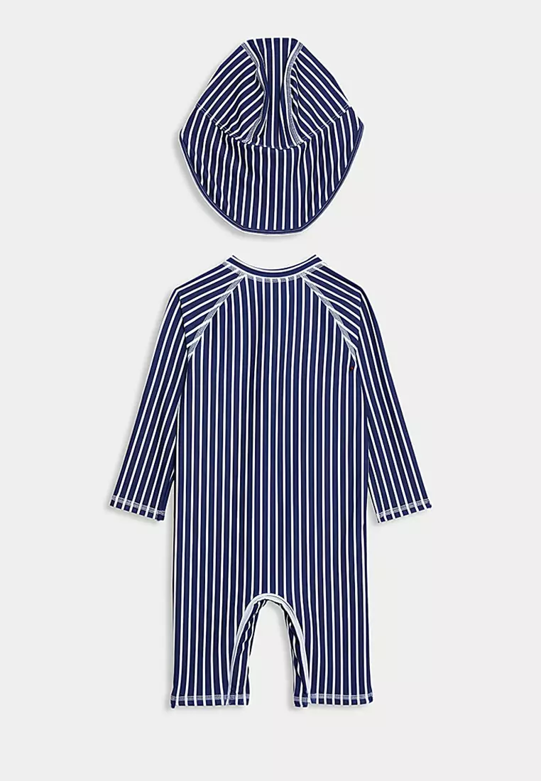 Striped Long Sleeve All In One