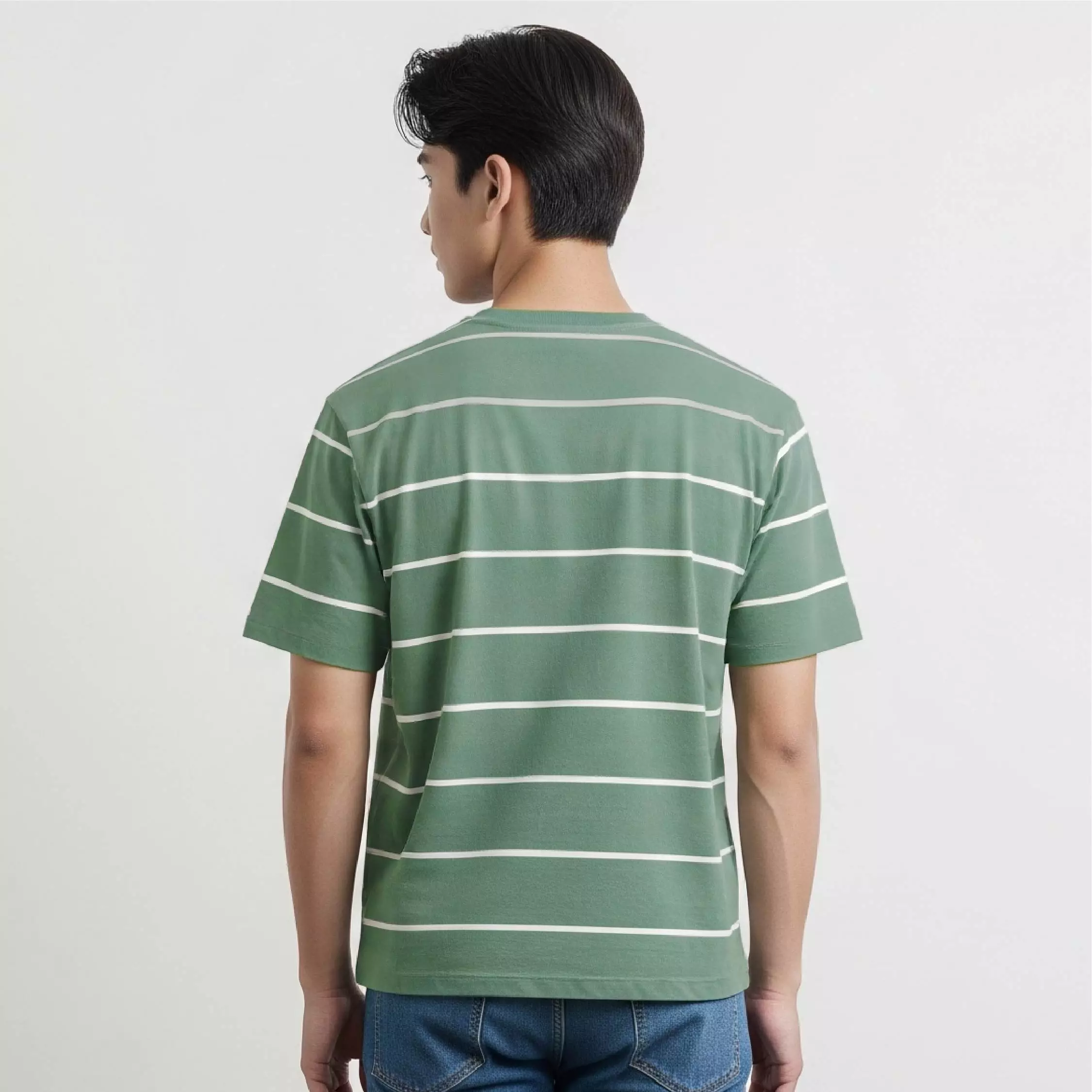 Kale EROS GREEN / Cotton Cloudy / Kaos Boxy Fit / Kaos Korea / Atasan Kaos Pria / Kaos Basic Pria