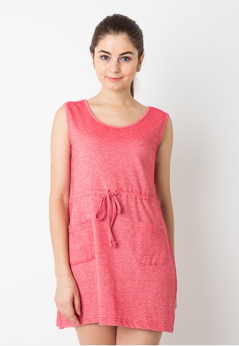 Endorse Dress Ebbie Pocket Red END-OG118 F