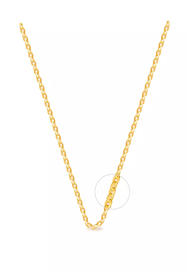 Buy MJ Jewellery MJ Jewellery 916 22K Gold Hollow Polo Chain