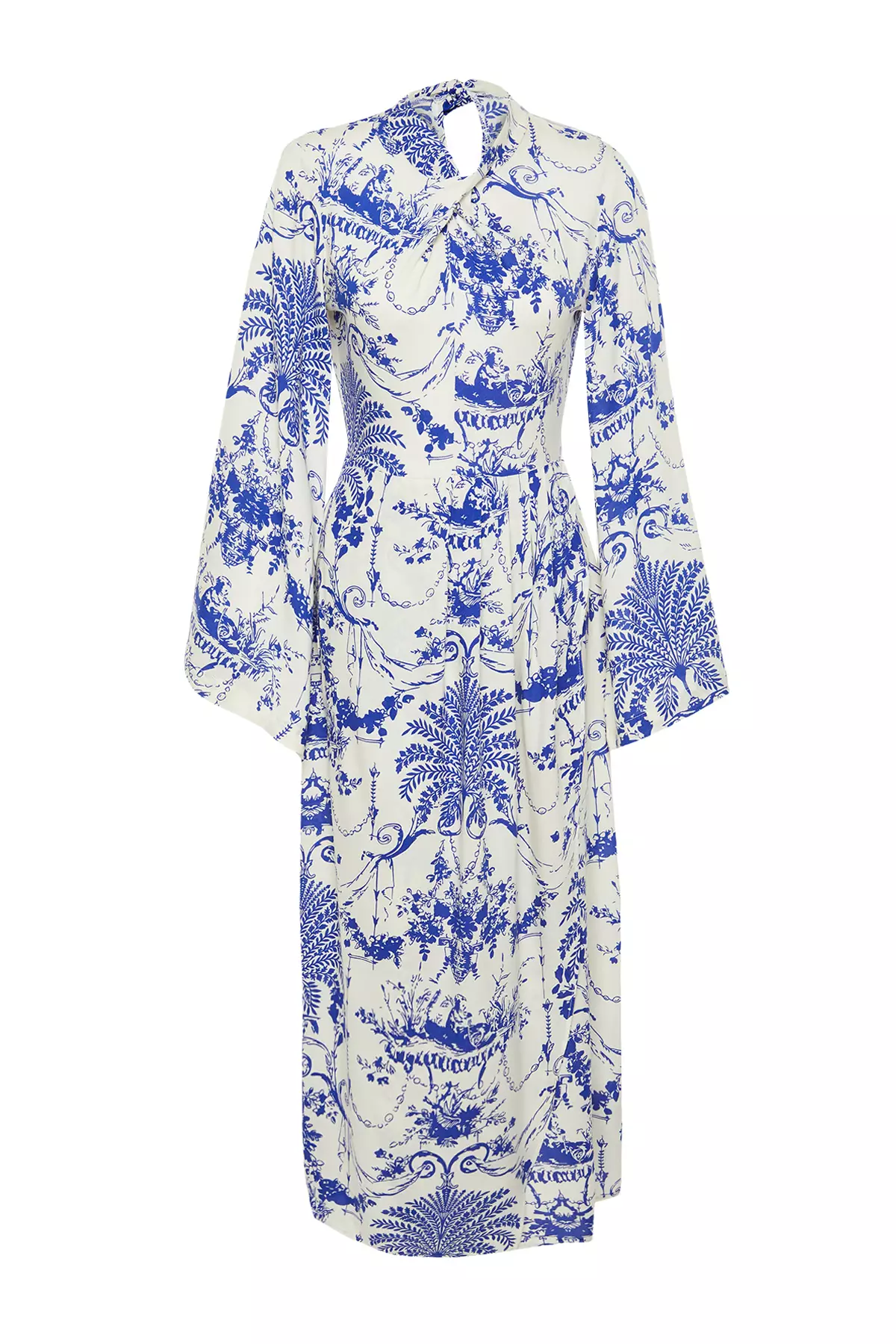 MODEST Wide Sleeve Viscose Dress