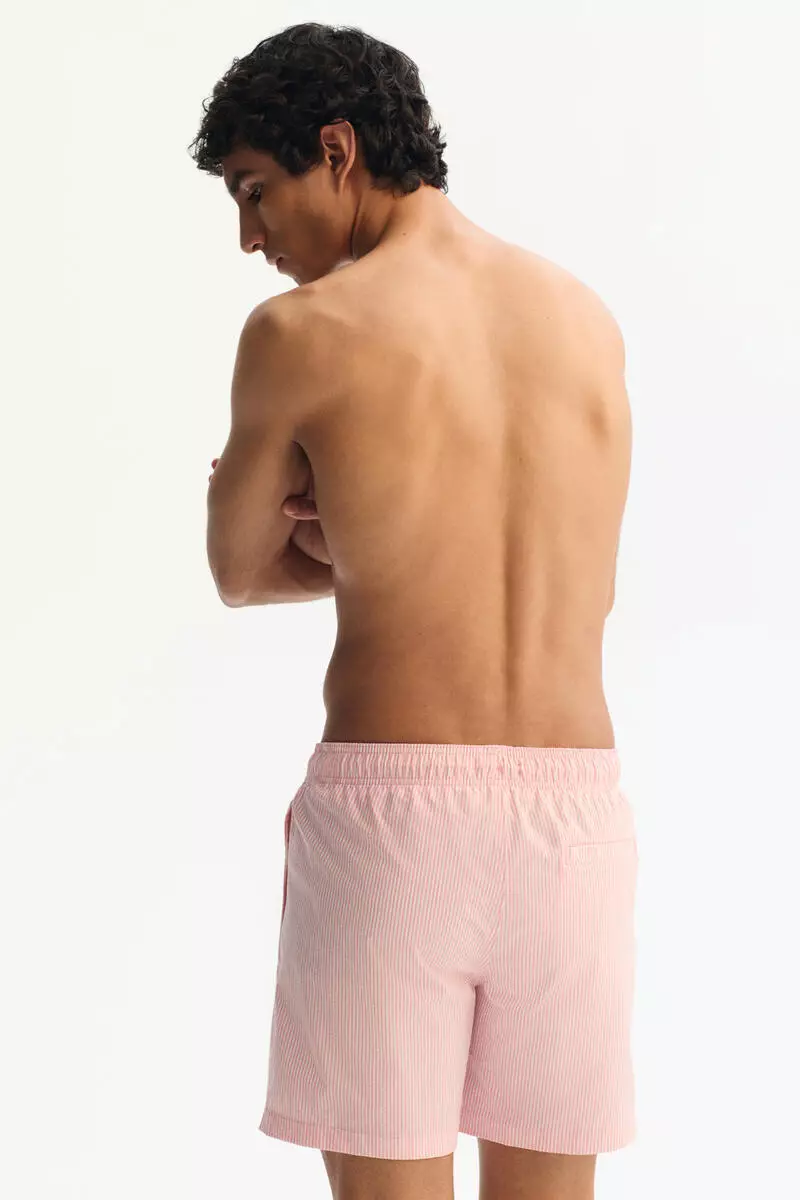 Seersucker swim shorts