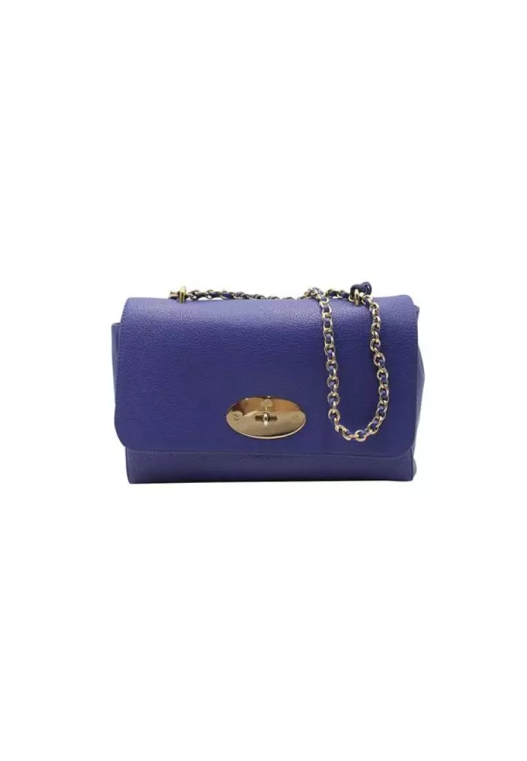 Buy MULBERRY Pre Loved MULBERRY Electric Blue Lily Shoulder Bag