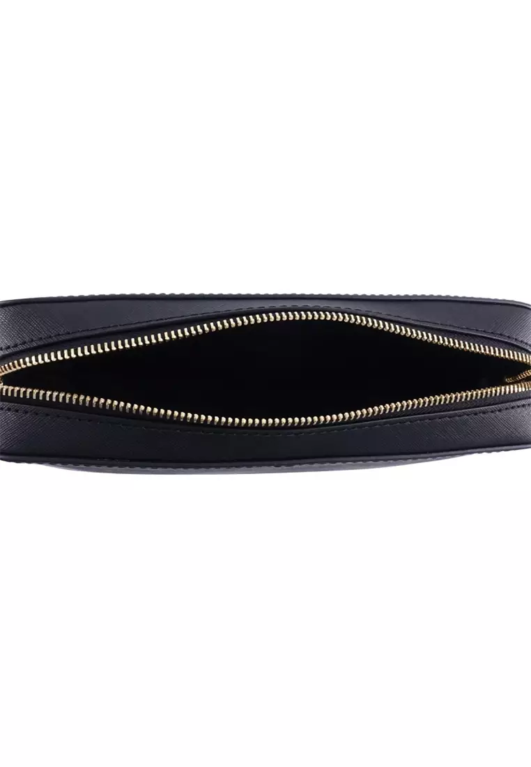 Jet Set Large Saffiano Leather Crossbody Bag In Black 35T8GTTC9L