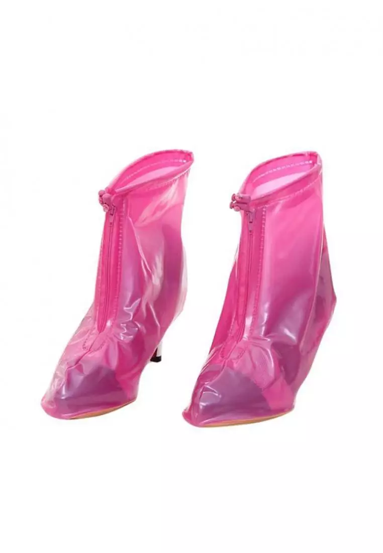 Discount on Fashion By Latest Gadget  shoes - SKU: Plastic Zip Up Hi Heels Shoe Cover For Women