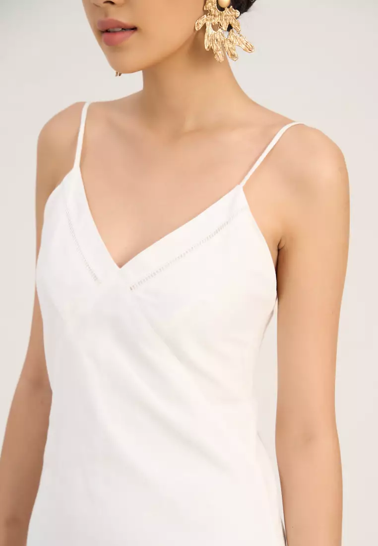 White Linen Maxi Dress