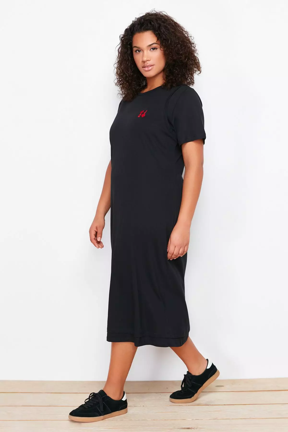 Maxi Dress Calvin Klein T Shirt Dress Black Cotton Long T Shirt