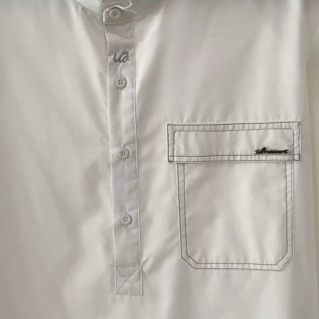 Rabbani - Jubah Koko Muslim Pria Lengan Panjang Dewasa Pandya Exclusive - Broken White