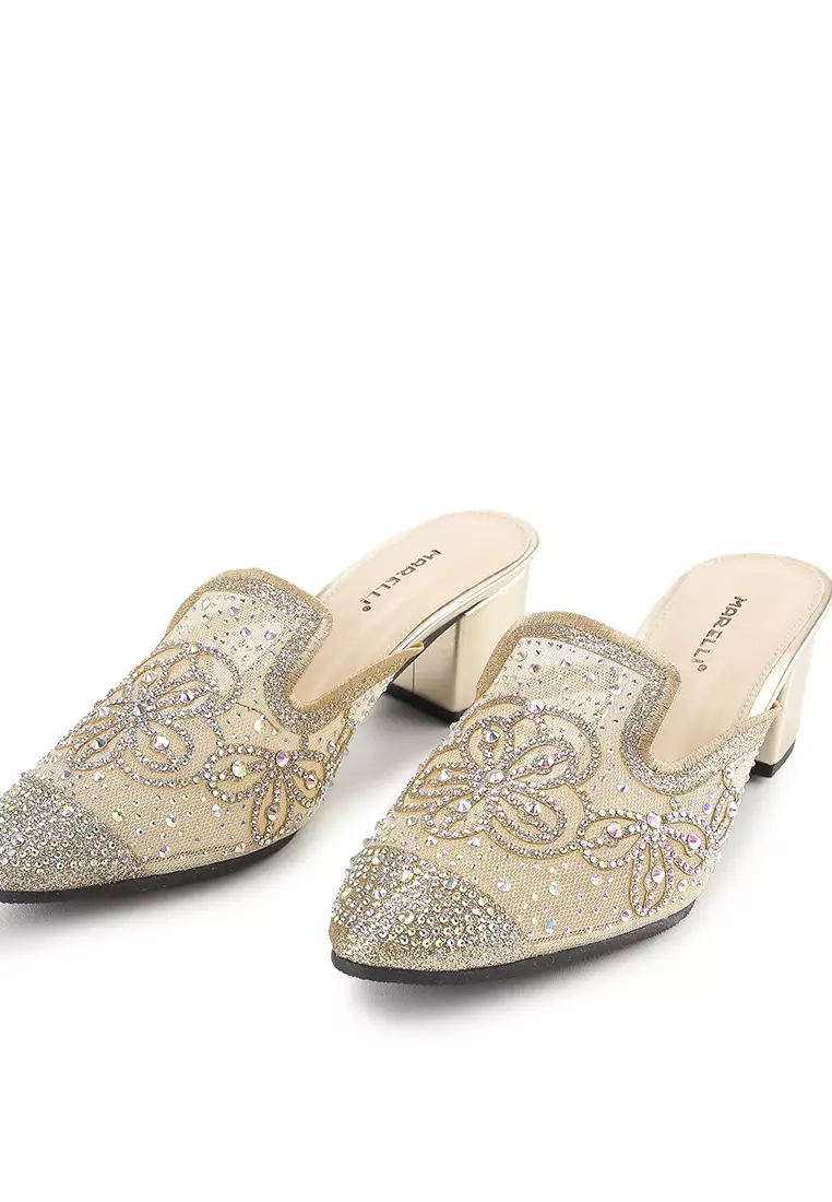 Lotuna Sandal Slop Wanita pesta