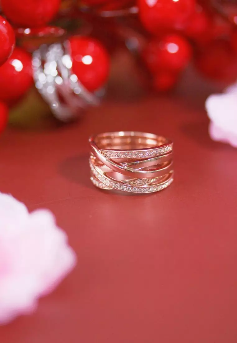 Rose gold store pandora ring sale