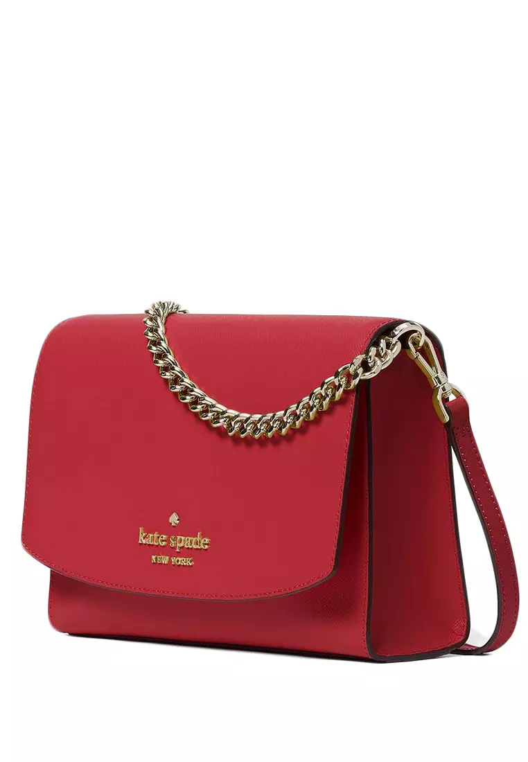 Buy Kate Spade New York Carson Leather Convertible Crossbody Shoulder Bag  Handbag, Warm Beige Multi at