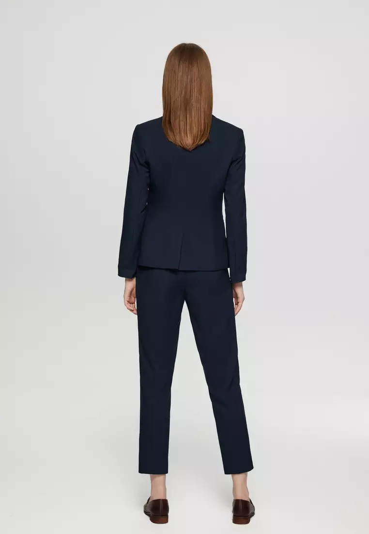 Polyester 修身西裝外套