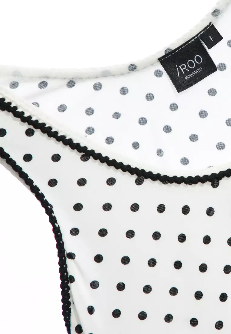 Polka Dot Print Tank Top