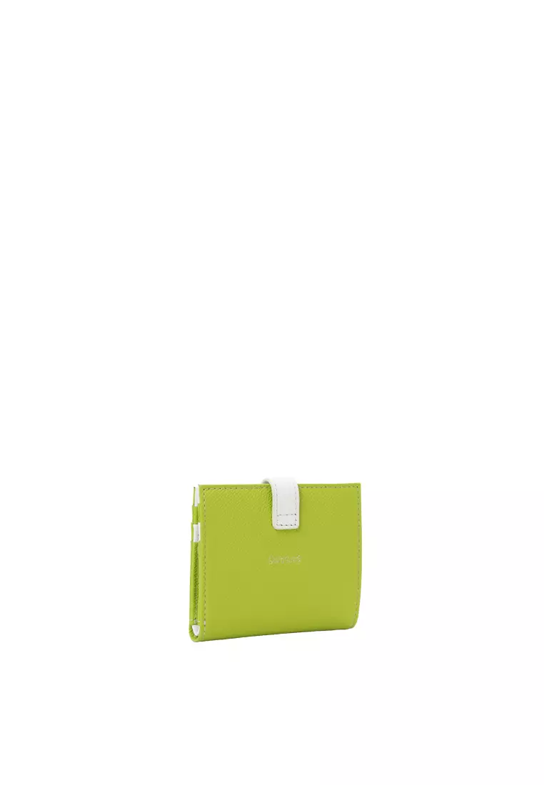 Snap Button Wallet - Lime Green
