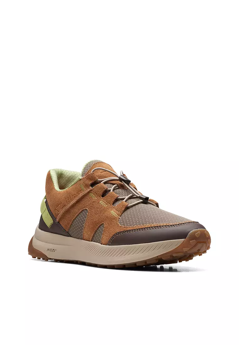 Clarks brown sneakers hotsell