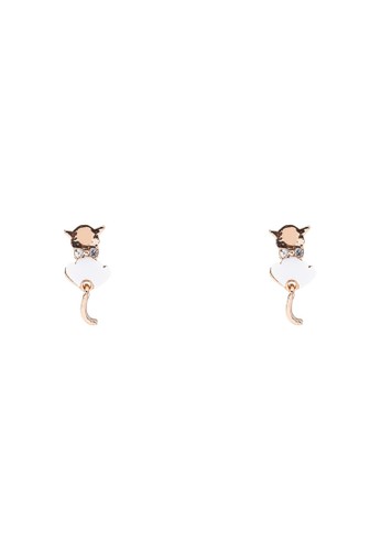 貓咪造型耳環, 飾品配件, esprit台灣官網耳釘