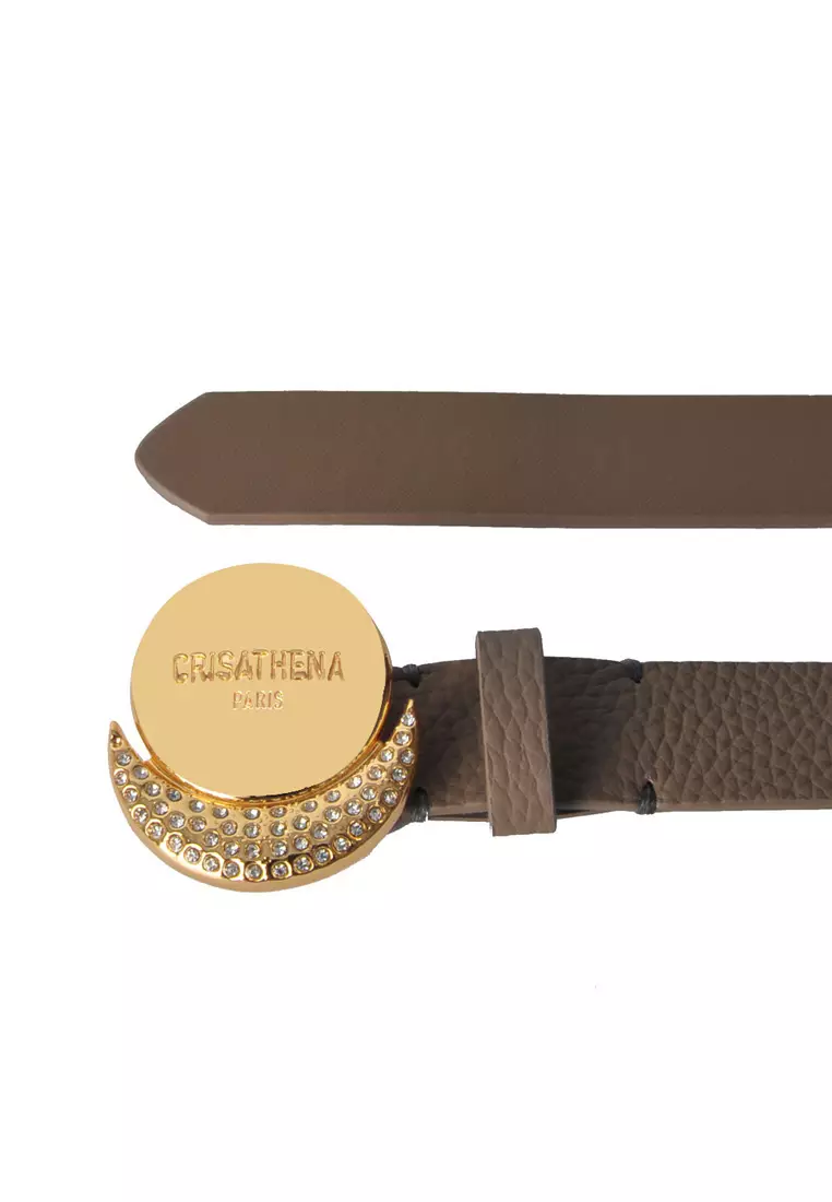 Sunmoon Belt in Brown,Gold